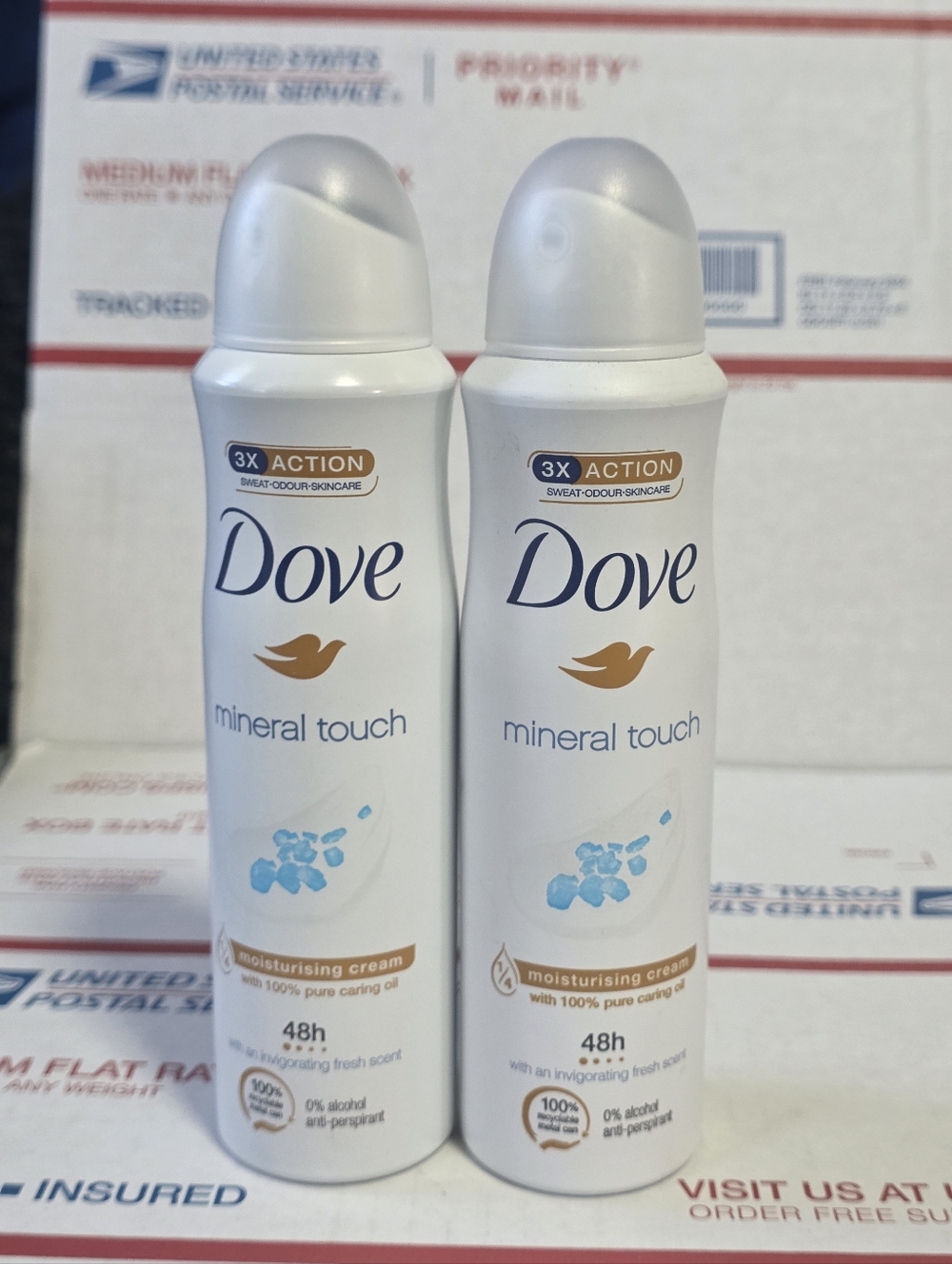 Dove Mineral Touch antiperspirant deodorant 150ML Each